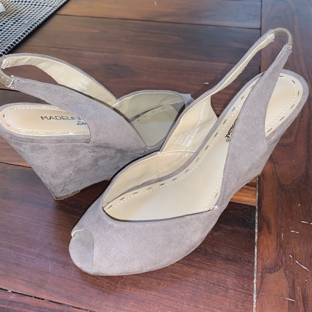 Madeline Stuart Open Toe Wedges